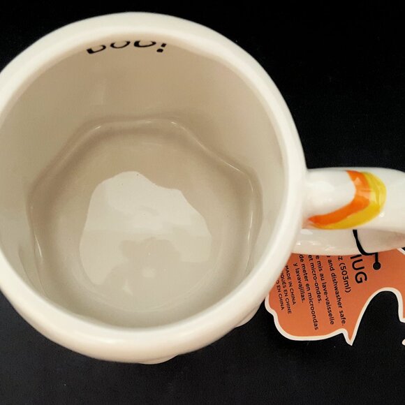 NEW Global Design Ghost Shaped Mug with Candy Corn Boo Halloween - Picture 6 of 7